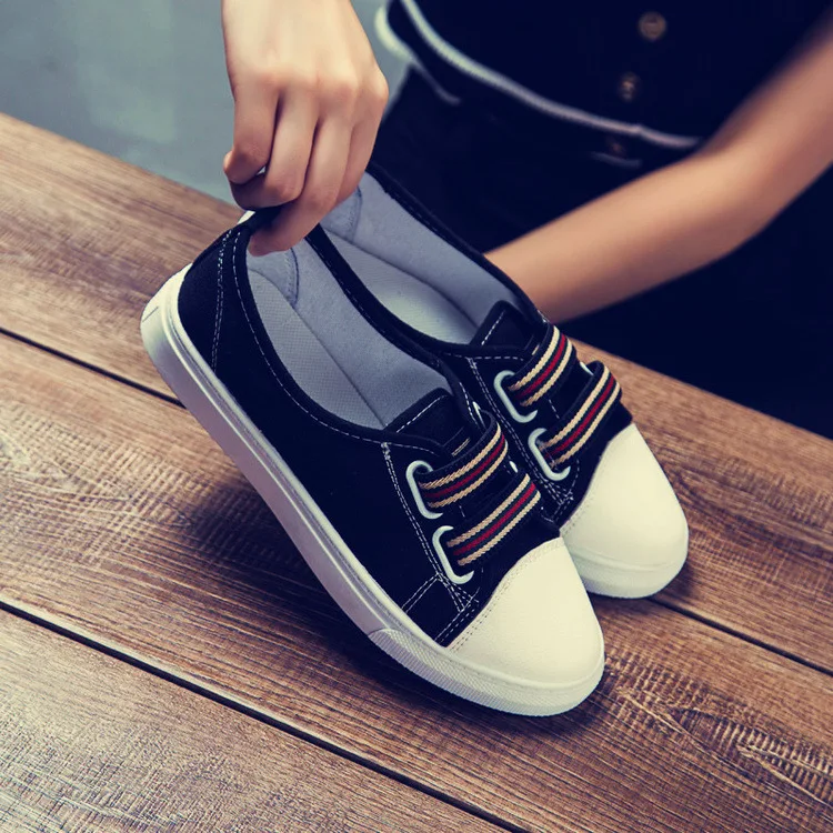 

2017 Summer New Style Low-Cut Small White Sails Korean-style Flat White Shoes Casual Versatile Students Skate Shoes