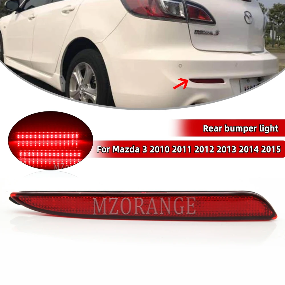 2 шт. светодиодный Предупреждение ные лампы для заднего бампера Mazda 3 2010 2011 2012 2013 2014
