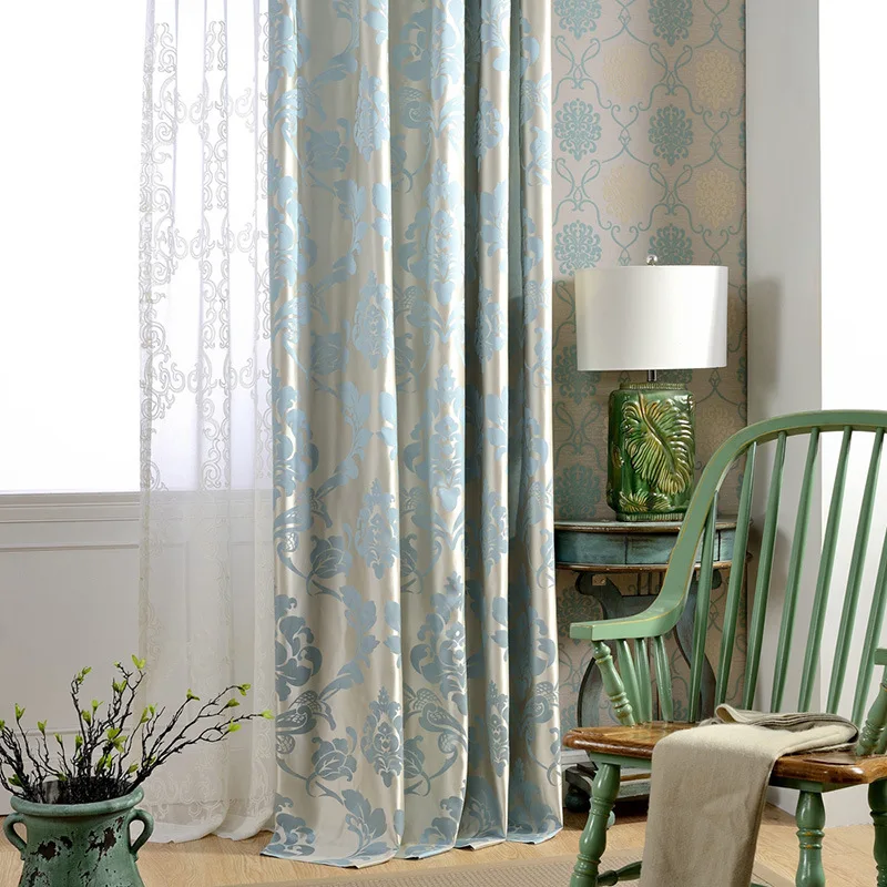 Damascus High Precision Jacquard Curtain Cloth Decoration Fabric New Chinese Style Currently Available | Дом и сад