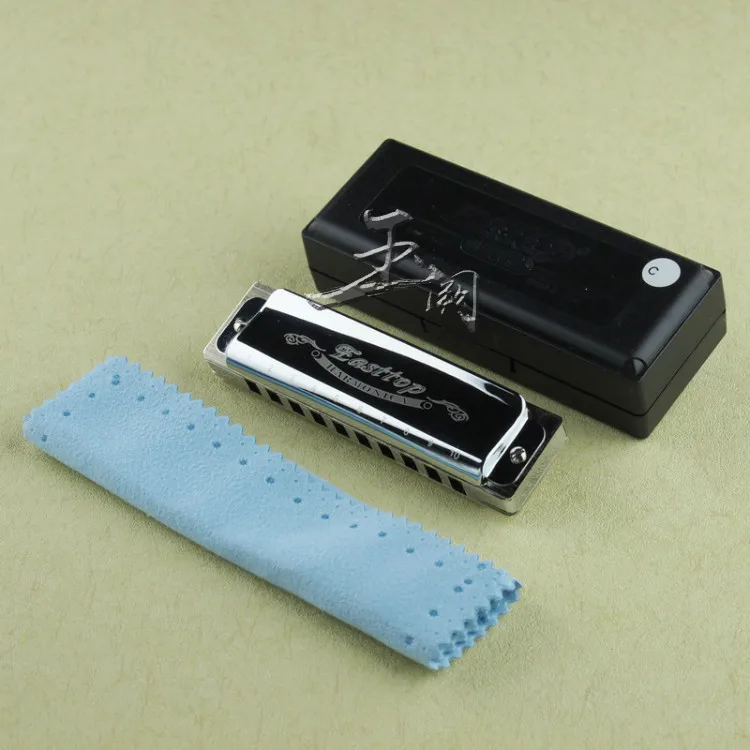 Bruce T006 Eastern Ding 10 Hole Cupronickel Zing Profession Blues Harmonica Genuine Product High Quality-Tone Spring