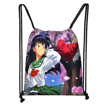 

Custom Inuyasha Drawstring Bag Daypack Kid Satchel Casual Backpack Teenager Storage Bag Women Men 32x38cm*181031-03-9078