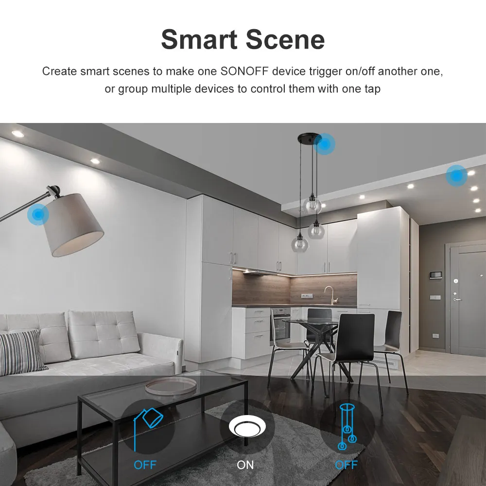 SONOFF T3EU TX Smart Switch WiFi настенный сенсорный выключатель с рамкой для домашней автоматизации 433 RF голосовое приложение Smart Touch control