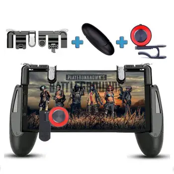 

BEESCLOVER Mobile Phone Shoot Game Controller L1R1 Shooter Trigger Fire Button 4 in 1 Gamepad for iOS Android