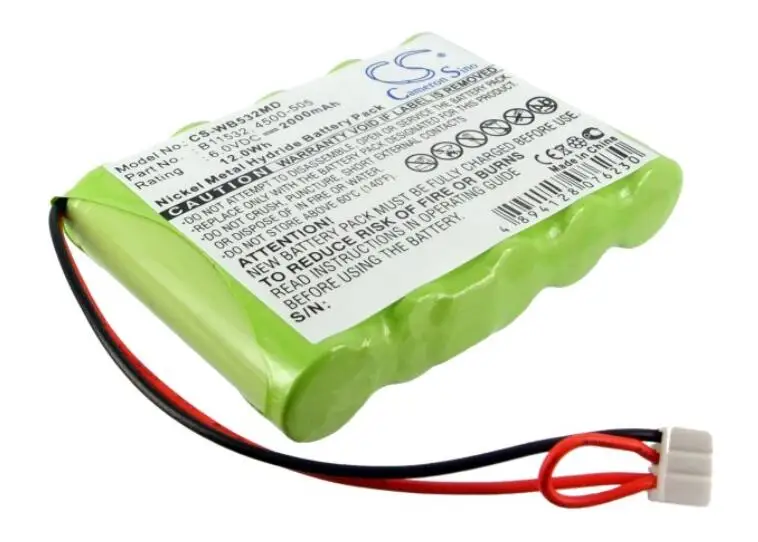 Cameron sino 2000mah аккумулятор для WELCH-ALLYN LXi VITAL Signs принтер 4500-505 B11532 медицинский аккумулятор