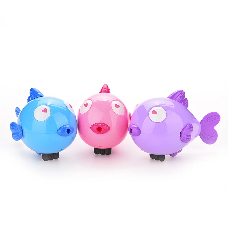 1 Pcs Kawaii Kiss Fish Swim Toys Baby Educational Clockwork Wind Up Plastic Infant Swimming Toy Bath Toys