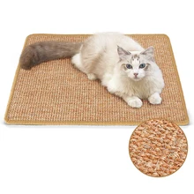 

Natural Sisal Cat Scratch Board Kitten Grinding Claws Pad Sleeping Cushion Furniture Protector Carpet Climbing Tree Pet Toy Mat