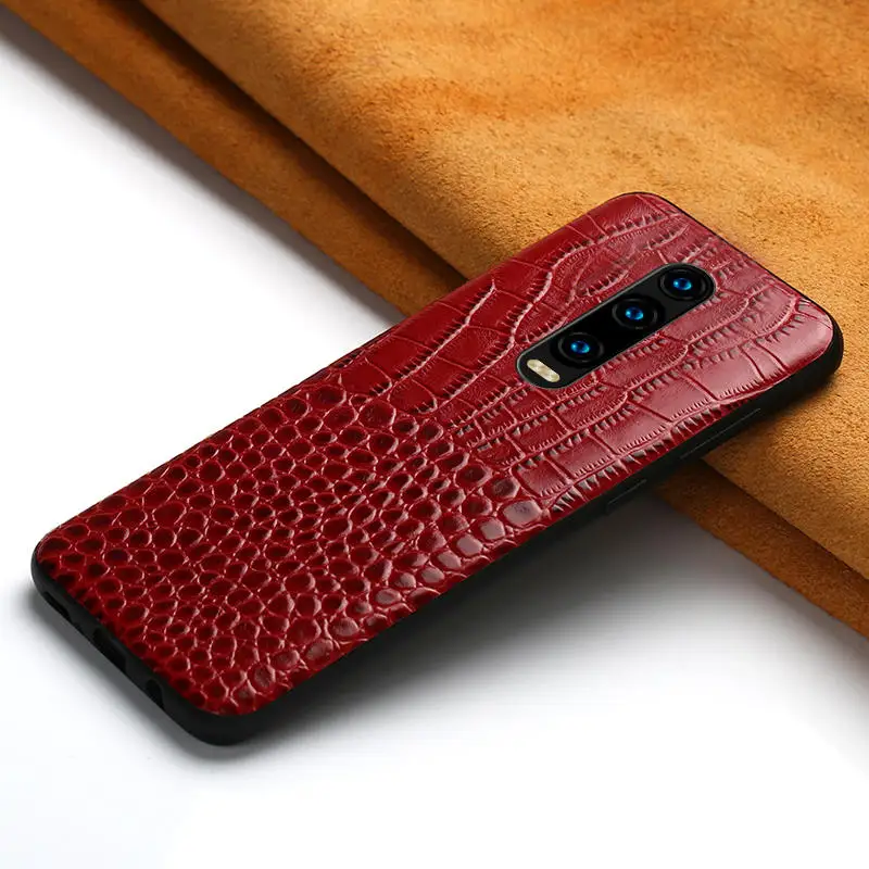 Чехол для телефона из натуральной кожи для Xiao mi Red mi K20 Note 8 Note 7 Pro 6 5 Plus 4x 7a чехол для mi 9 9T PRO 9 SE A3 A2 8 Pro 8 Lite - Цвет: Красный