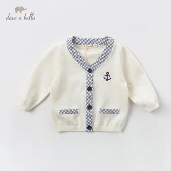 

DBS12701 dave bella baby boys infant fashion cardigan kids toddler spring autumn cotton sweater coat children knitted sweater
