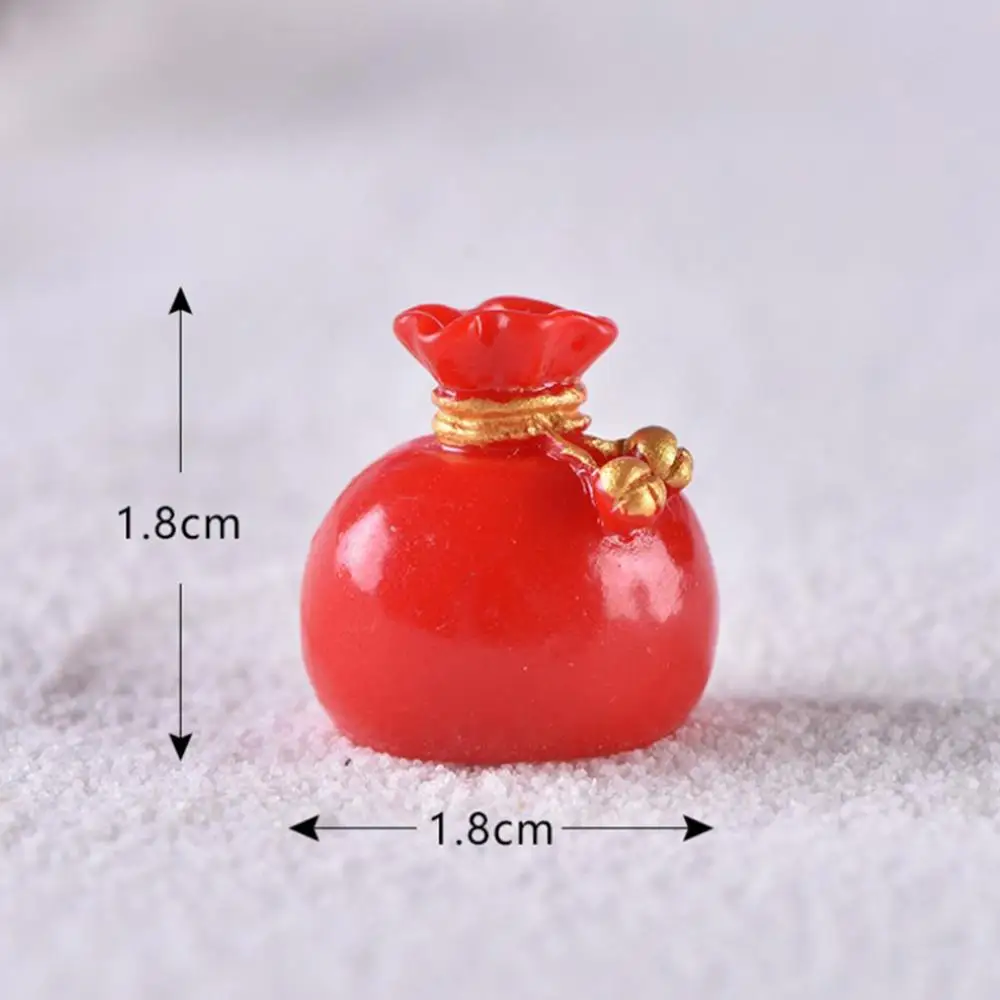 Gift Bag 01 Мини Рождественская елка Санта Клаус Олень снеговик украшения смолы фигурки ремесла для дома Фея Сад украшения Аксессуары - Цвет: Gift Bag 01