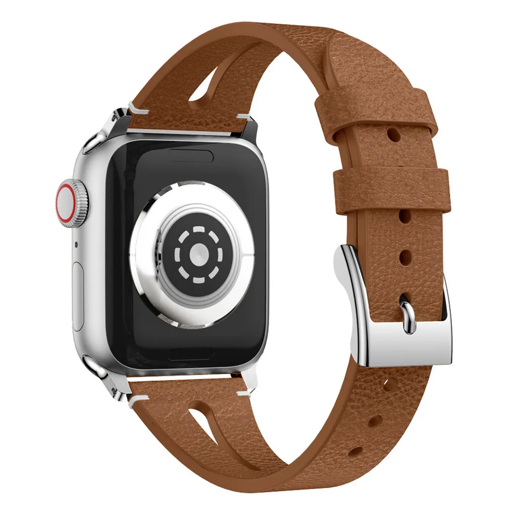 Дизайн для наручных часов Apple Watch серии 1/2/3/4/38 40 мм роскошный кожаный джинсовые браслетный ремешок для часов для подарков 135 мм-205 мм