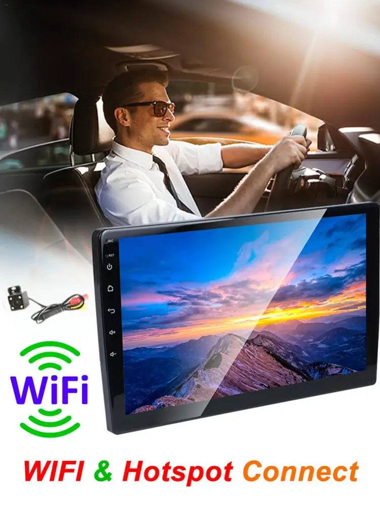 

Car Radio 9 Inch Bluetooth Mp5 Multimedia Player Universal Car Stereo GPS Navigator 16G Memory for Android 8.1