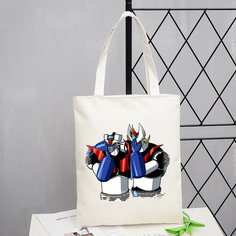 Японское аниме Mazinger Z старые классические женские сумочки-манга робот Холщовая