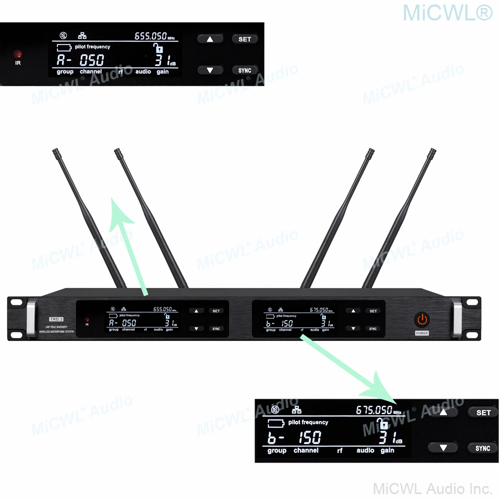 receptor ur4d sistema de microfone ksm8 handheld