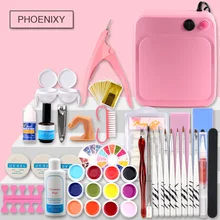 Полный маникюрный набор с 36 Вт лампа набор гель-лаков для ногтей инструменты для маникюра Набор 9 шт УФ лак для ногтей все для маникюра Набор для нейл-арта