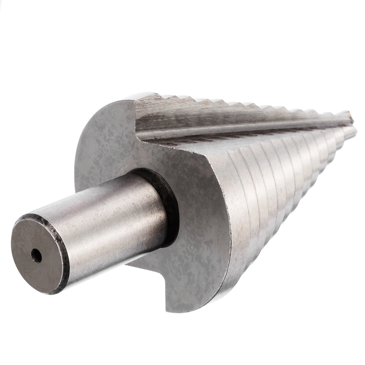 1pc HSS Step Cone Drill Bit Triangle Round Shank Spiral Grooved Wood Hole Cutter 5/7/10/12/15/17/20/22/25/27/30/32/35mm