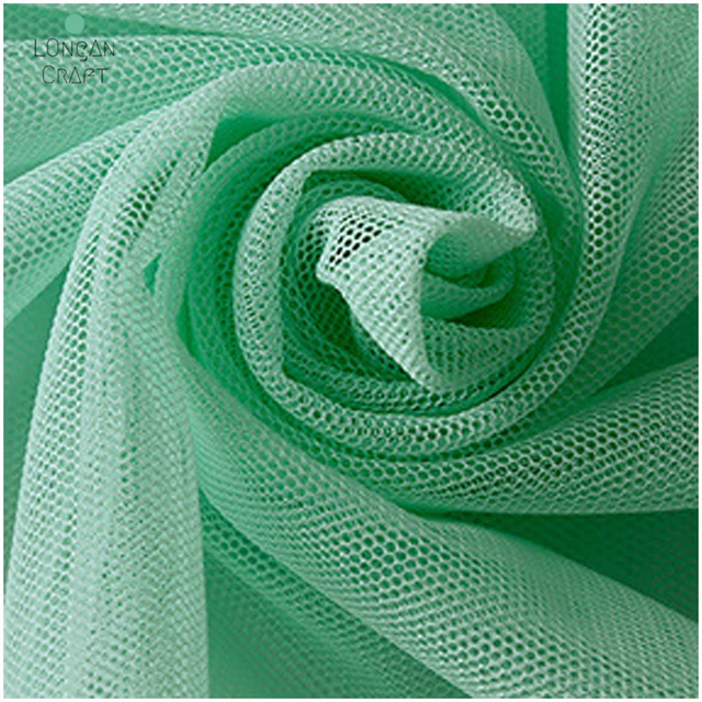 Hole 2mm Polyester Net Fabric Honeycomb Mesh Fabric For Sewing T-shirt  Sportswear Knitted Lining Fabric Cloth