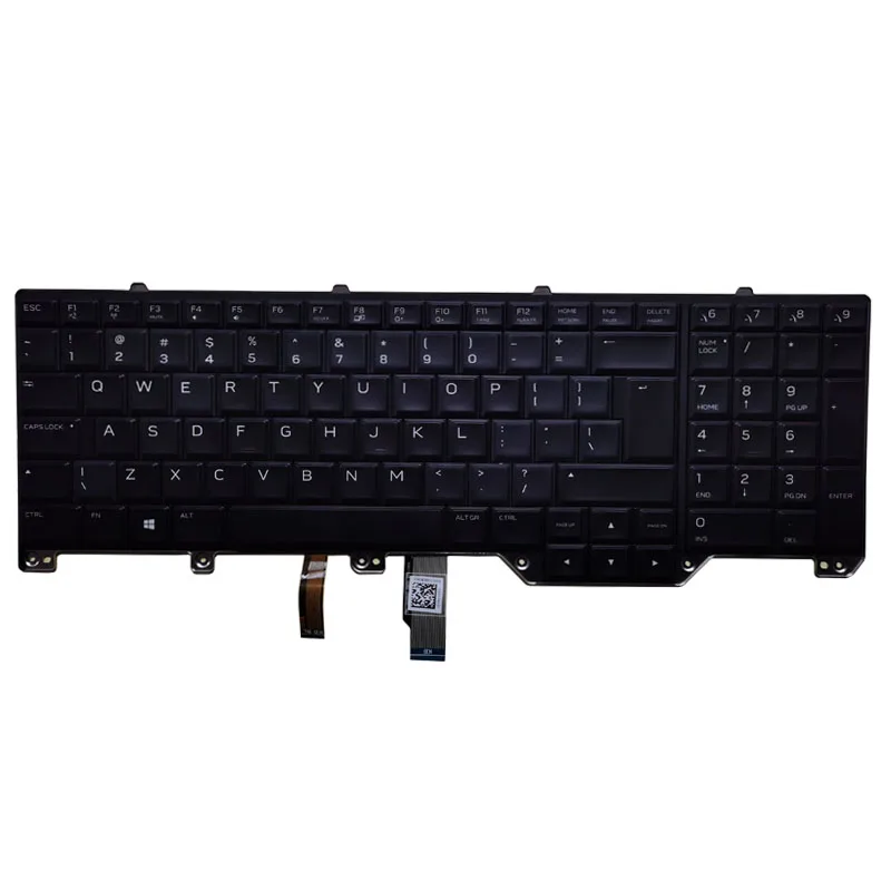 Новая клавиатура UI для ноутбука DELL Alienware M17 17 R4 R5 с подсветкой 0ND5TJ