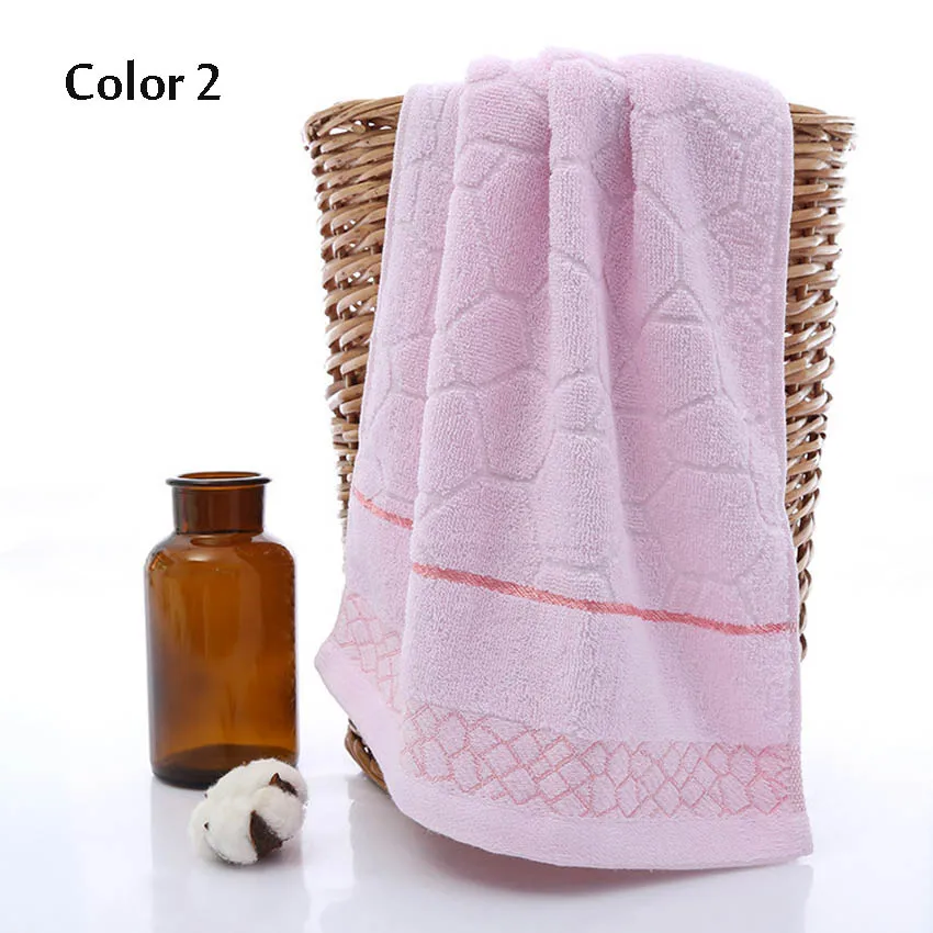 Geometric Towels Set 100% Cotton Bath Thick Shower Bathroom Home Spa Face Towel For Adults