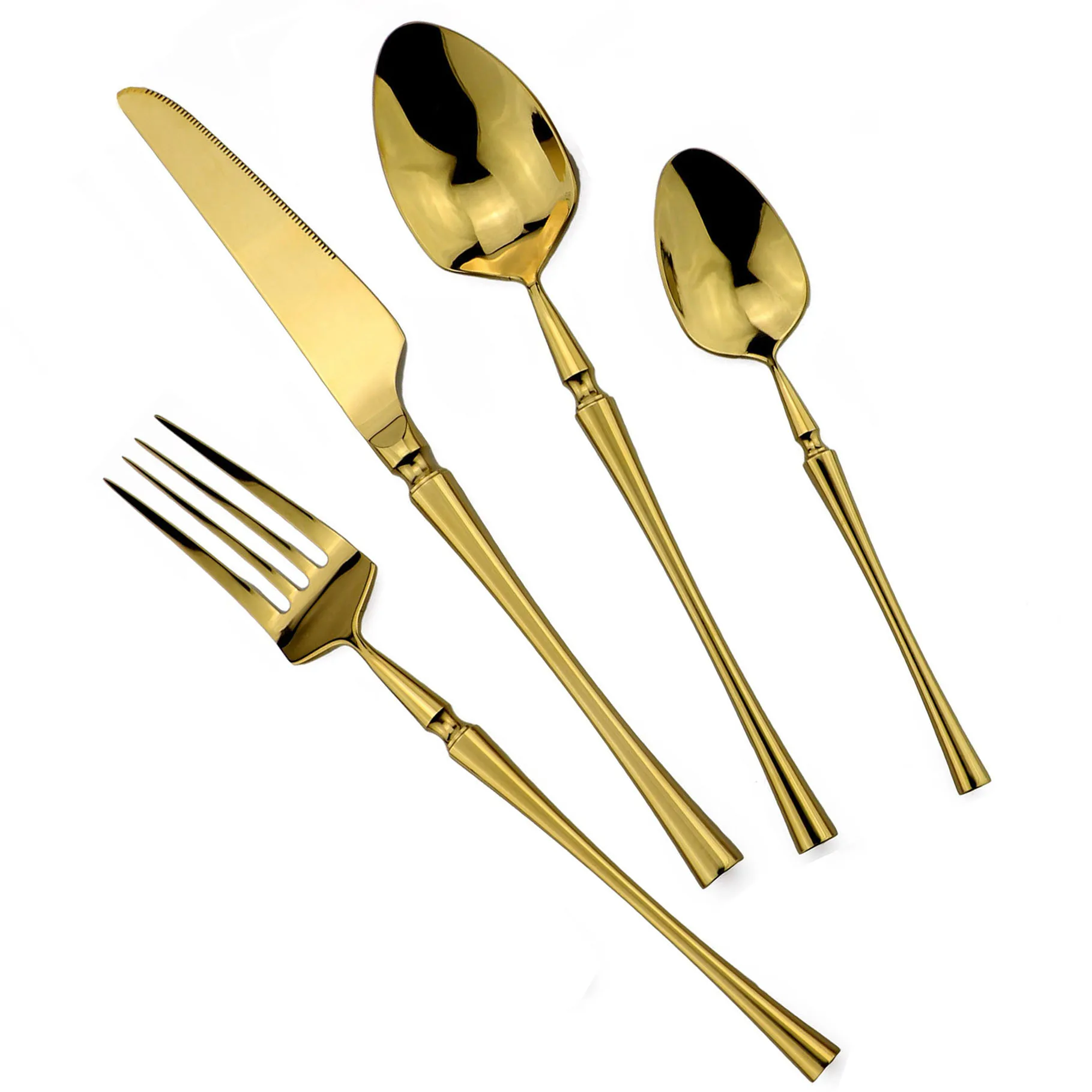 4Pcs/3Pcs/2Pcs Luxury Cutlery Colorful Dinnerware 304 Stainless Steel Flatware Dinner Knife Fork Spoon Tableware Hotel Home Use | Дом и сад