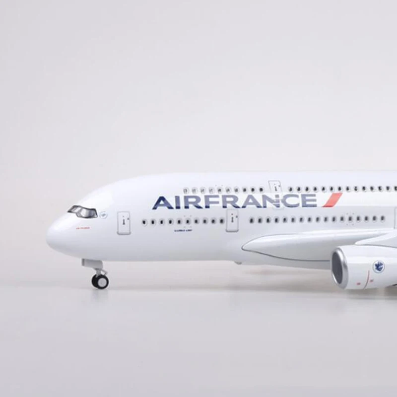 50,5 см сплав самолет 1/160 масштаб Airbus A380 модель самолета Франция авиакомпания W свет и колесо литье под давлением пластиковые игрушечные самолеты коллекция