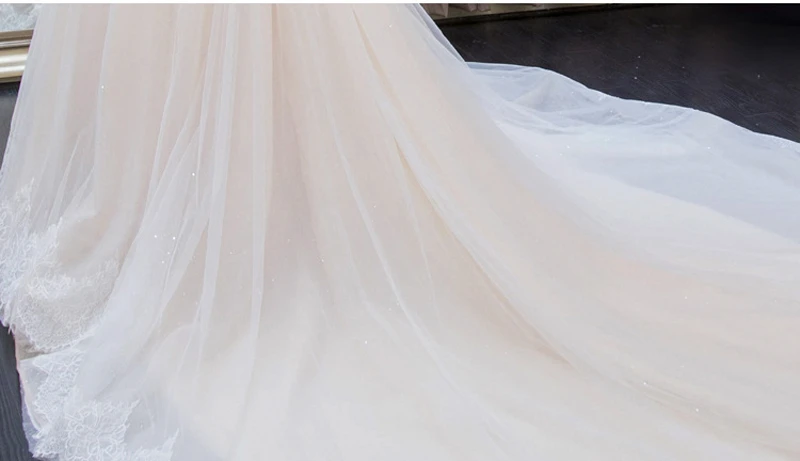 Осенние Новые Роскошные Королевские Свадебные платья с открытыми плечами, аппликационные свадебные платья, robe de mariee Vestido De Novia