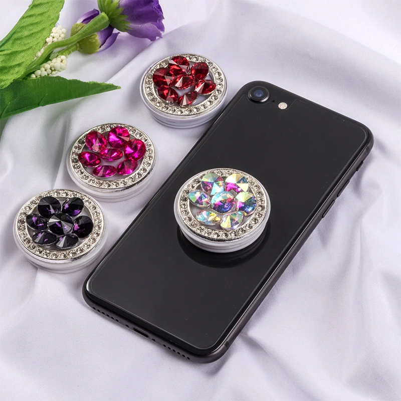 

Diamond Airbag-Bracket Bling Expanding Stand Pipsocket Holder Stand for Iphone 7 Plus Samsung Huawei Finger Phone Grip Bracket