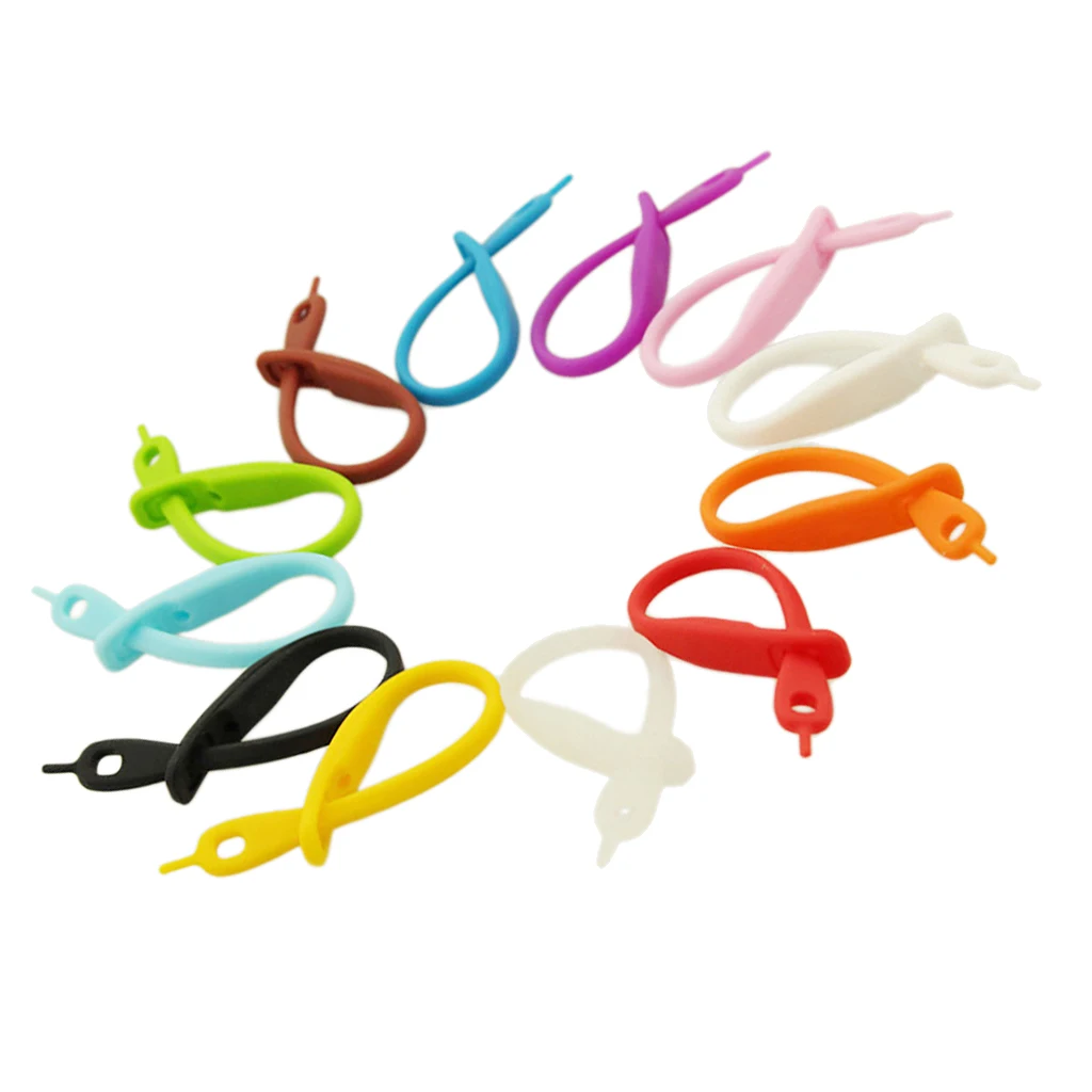 12Pieces Beer Glass Cup Wine Glass Bottle Strip Tag Marker Random Color