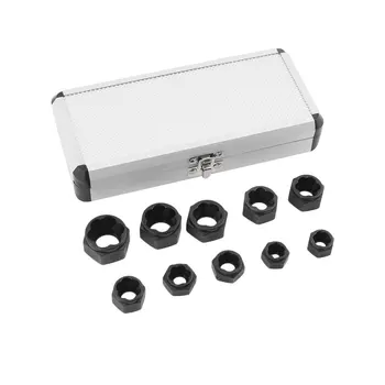 

Top Quality 10Pcs Damaged Bolt Nut Screw Remover Extractor Removal Set Nut Removal Socket Tool Threading Tools Low Tool Kit