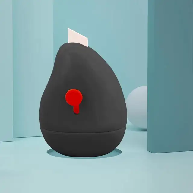 1PCS Stamp Seal Roller Theft Protection Code Guard Your ID Confidentiality Package Private Information Confidential Seal black shell