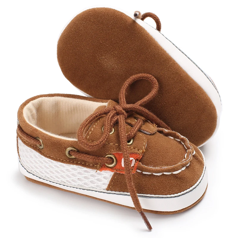 Обувь для новорожденных мальчиков; классические кожаные кроссовки из хлопка; мягкая подошва; светильник; удобная обувь для малышей; обувь для малышей