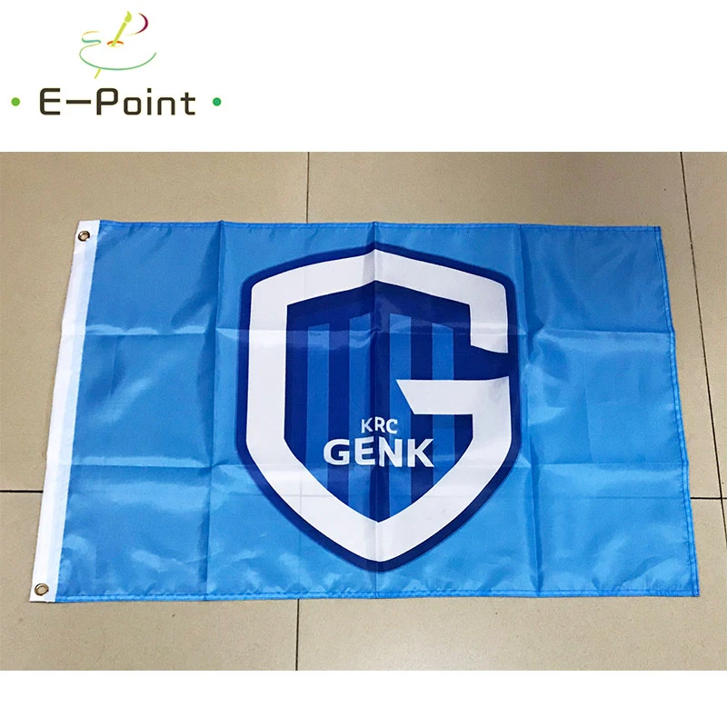 Бельгийский флаг KRC Genk Размер 2 фута * 3 (60*90 см) 5 футов (90*150 Рождественские