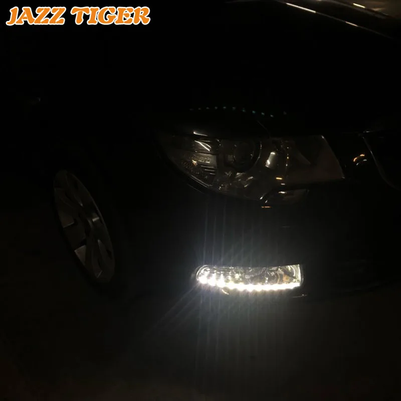 JAZZ TIGER 2 шт. супер яркость автомобиля DRL лампа 12 В Водонепроницаемый ABS светодиодный светильник дневного света для Skoda Superb 2010 2011 2012 2013