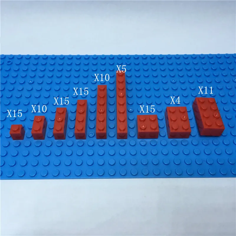 100pcs/lot building blocks 9 size 15 colors children's toys, compatible with brands llegoo toys for children