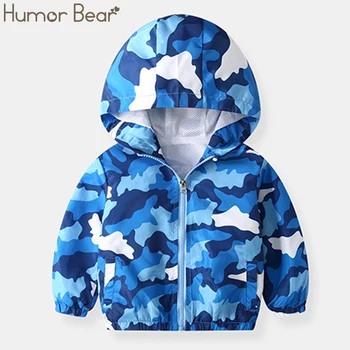 

Humor Bear 2-6Y Baby Fashion Outdoor Jacket Boy 2019 Boys Autumn Jacket New Girls Coat Fashion Cartoon Hooded Clothes For Kids