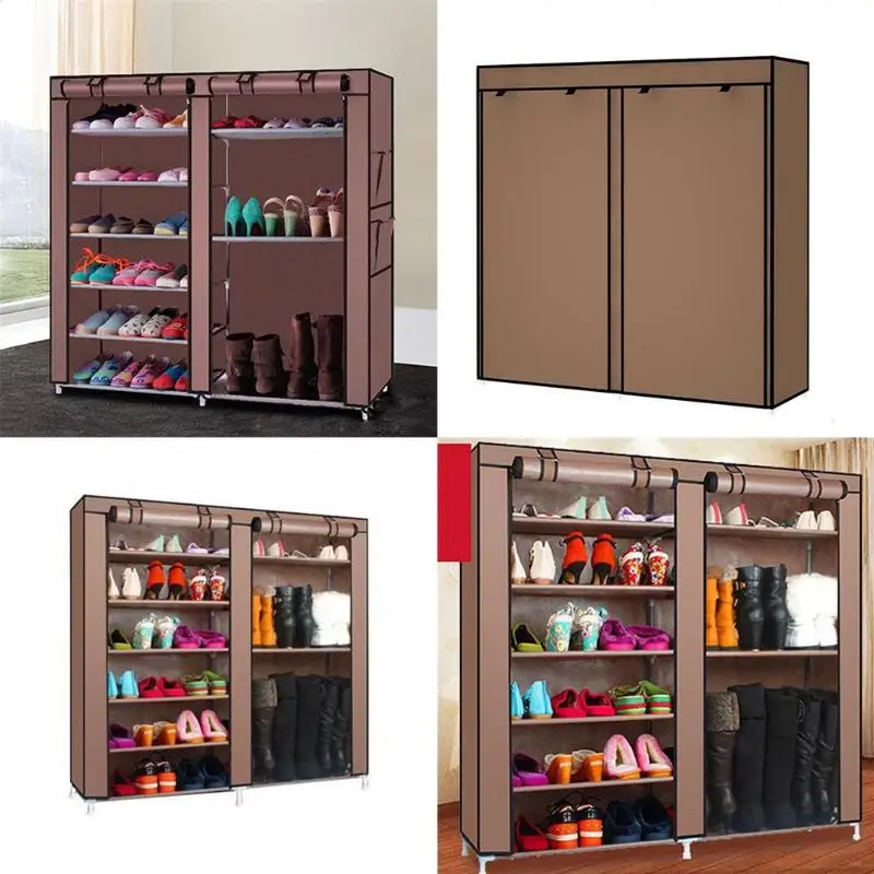 9 grid combination Non-woven Cloth Wardrobe Folding Portable Clothing Storage Cabinet Dustproof Cloth Closet Home Furniture 9 grid combination Non-woven Cloth Wardrobe Folding Portable Clothing Storage Cabinet Dustproof Cloth Closet Home Furniture
