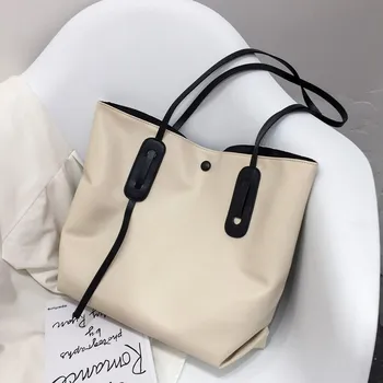 

Autumn winter soft leather large-capacity women's bag new Korean version high-quality women's single-shoulder bag fashion tote