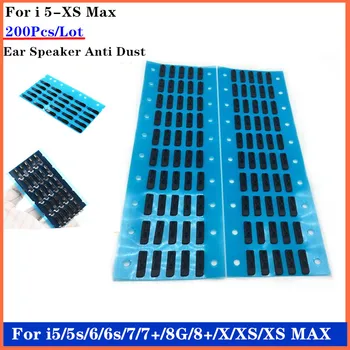

50Pcs for i Phone 5 5s 5c 6 6s 7 8 8p X plus Inner Earpiece Ear Speaker Anti Dust Grill Mesh with Rubber Gasket Adhesive