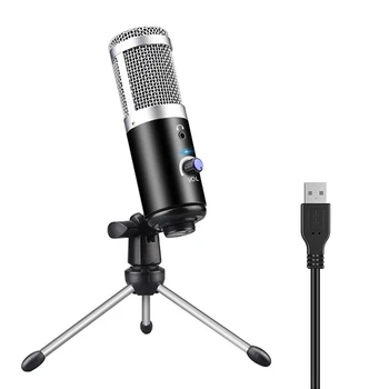 

Condenser Microphone USB Computer Microphone for Podcast Recording Instrument Play Voice Chat Live Microphone KQS8