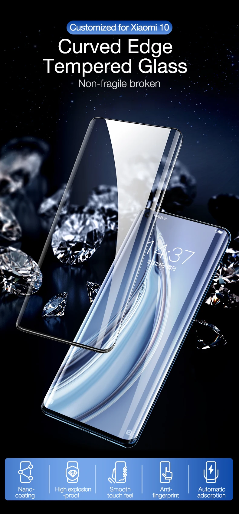 Tempered glass for MI xiaomi 10 pro (3)