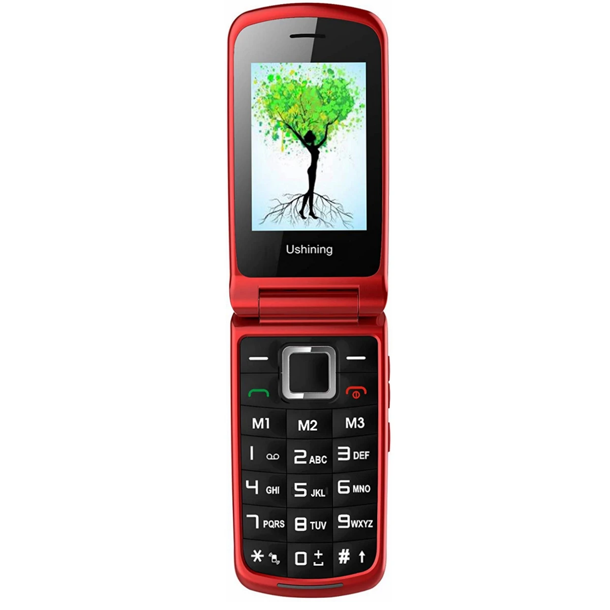 Сотовый телефон с откидной крышкой GSM 1 77 2 8 дюйма двойной дисплей две SIM карты