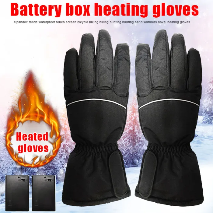 Горячая Распродажа, перчатки с подогревом на электрической батарее, водостойкие перчатки для катания на лыжах с сенсорным экраном