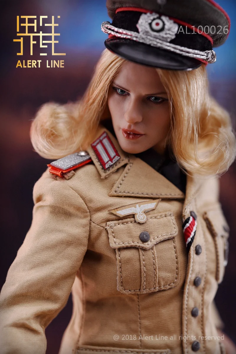 Сигнальная линия AL100026 немецкий DAK Afrika женский полицейский 1/6 рисунок