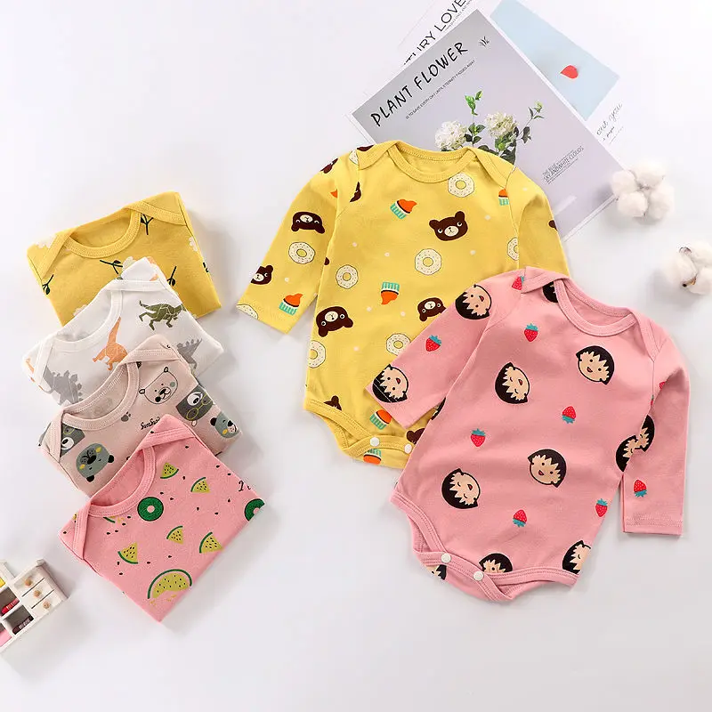 

0-24M Winggle-in Cotton Infant Long Sleeve Bodysuit Baby Bodysuits baby bodysuits Jumpsuit long sleeve Newborn baby AutumSummer