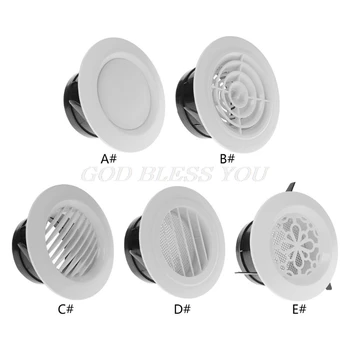 

Air Vent Extract Valve Grille Round Diffuser Ducting Ventilation Cover 100mm Air Vent Ventilator new Drop Shipping