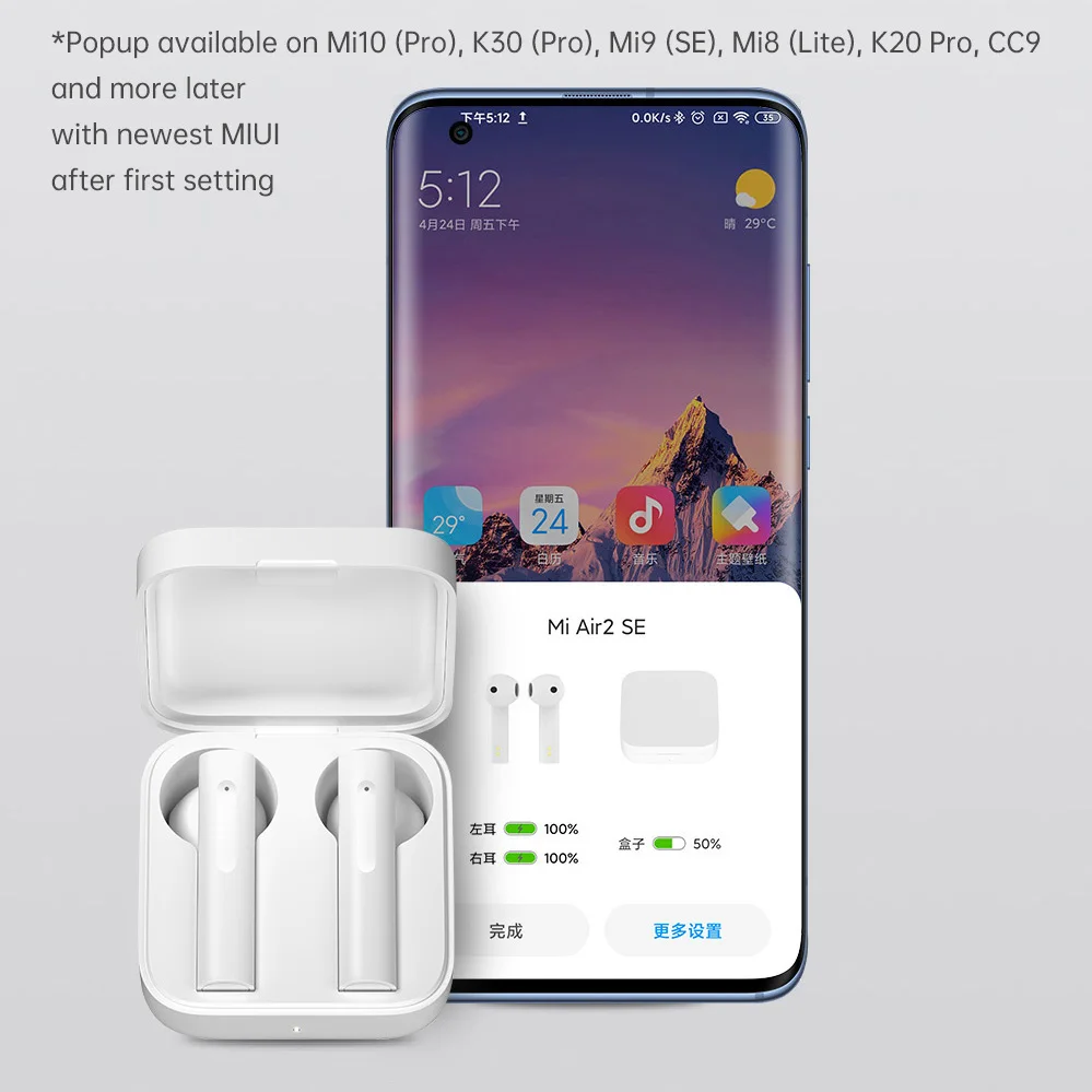 Global Xiaomi Air2 SE Wireless Earphone Bluetooth Headset TWS AirDots Pro headphone MI Air 2 SE 20 Hours Standby with microphone