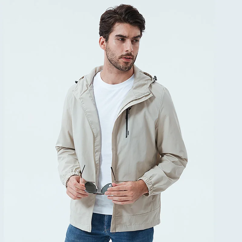 

Мужской уличный штурмовой костюм, тонкий ветрозащитный водонепроницаемый однотонный Быстросохнущий костюм для рыбалки с перекрестной границей, весна-осень