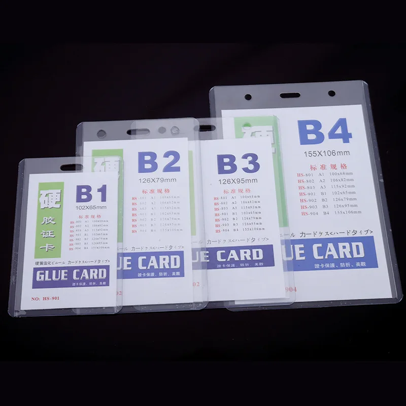 

Genuine Product B4 Hard Rubber Sleeve 20 30 40 Silk Transparent Certificate Holder Students Certificate Card Sleeve Work Card Ce