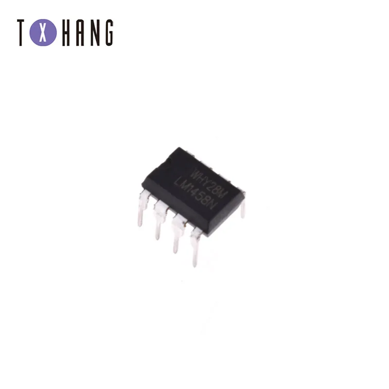 10 шт. LM1458 LM1458N IC OP AMP DUAL 8-DIP NEW diy Электроника | Электронные компоненты и