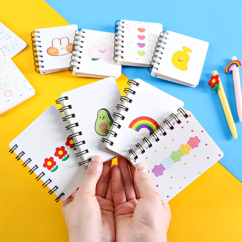 Coreano A7 Cartoon Animal Notebook Studente Cute Rollover Coil Portable Mini Pocketbook Forniture Scolastiche Per Ufficio Riviste Di Cancelleria