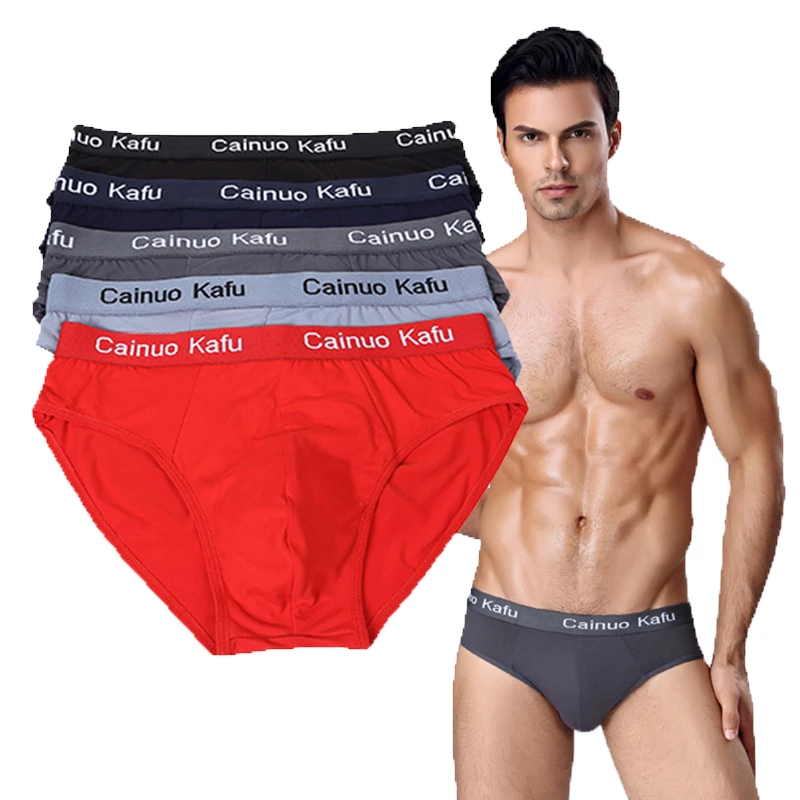 5Pcs/lot Breathable  Men Underwear Modal Men Briefs Male Large size L-7XL Male Comfortable Solid Underpants Fashion Men Panties sports briefs